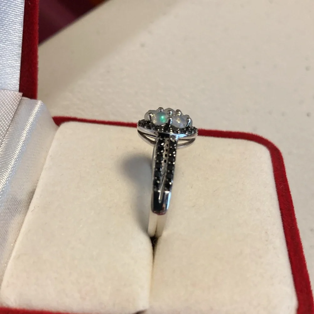 Opal & Black Spinel